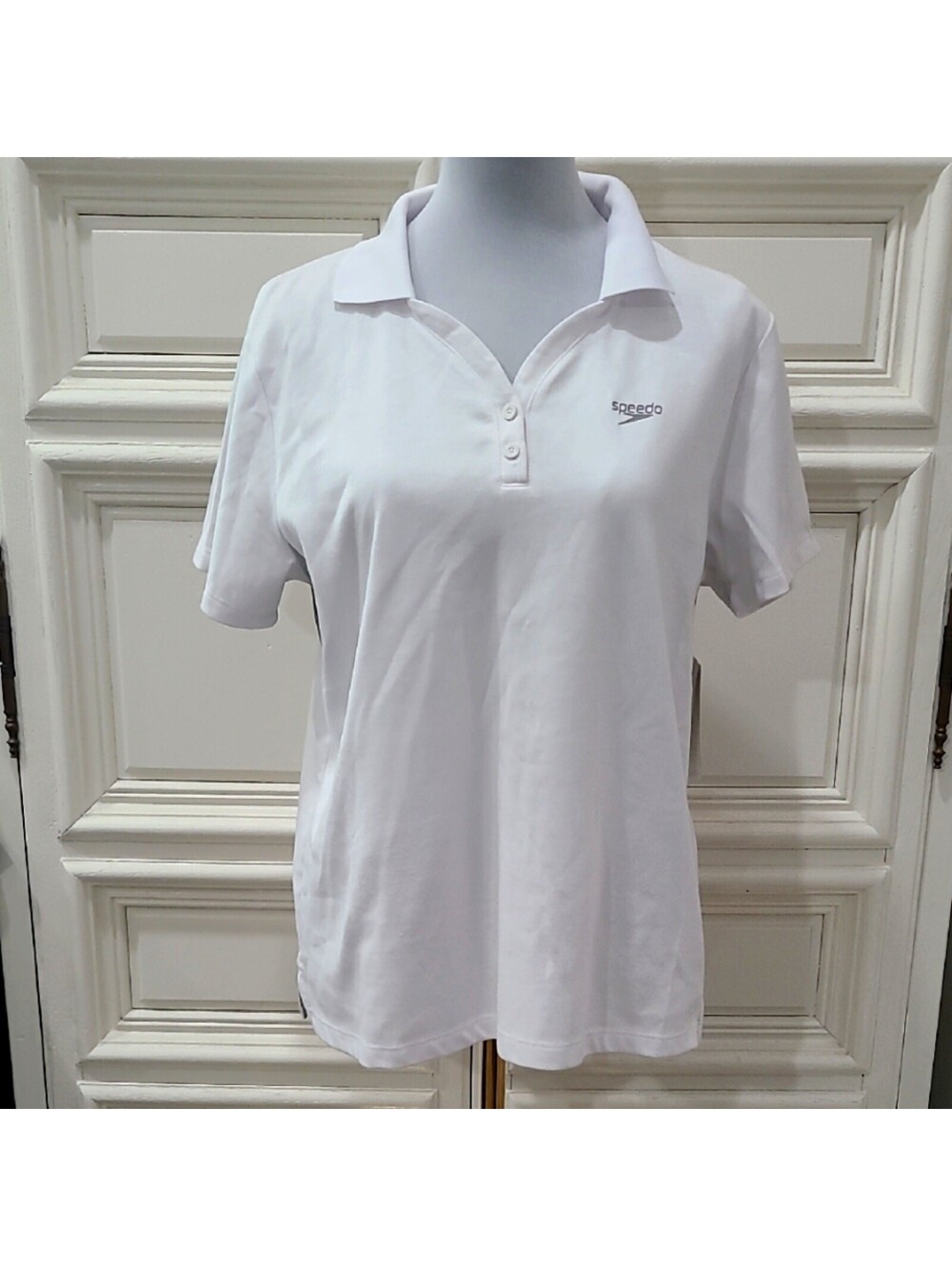 Speedo NWT Women's White Polo Shirt Large